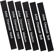 Beatifufu Professional Artist Pencils 6pcs Carbon Drawing Sticks Compressed Sketching Rods