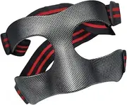 Dickly Nose Guards Adjustable Face Mask Shock Resistant Face Protection Durable Face Guard Face Shields for Unisex Football Workout Teen Boxing, Red Black Band