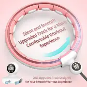 EPEHSPORT Silent Smart Hoops & Counter 22"-44" Weighted Exercise Equipment-Pink