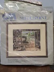 Columbia Minerva Needlepoint Barn & Carriage Kit 11x14 Sealed