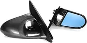 STIDPFZX Car Side Door Mirror Rearview Mirror Assembly Compatible for Civic EG 2Dr 1992-1995 Manual Adjustable Spoon Style 2X
