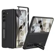 For Samsung Galaxy Z Fold 6 5G Slim Leather Case Stand Screen Protector Cover