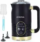 Milk Frother, 4-In-1 Electric Milk Steamer, Hot & Cold Foam Maker with Non-Stick