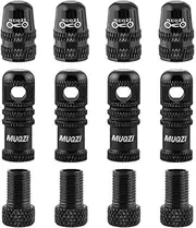 Dickly 12Pcs Bike Valve Valve Stem Caps Tire Caps Presta to American Adaptor for Cycling