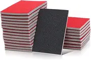 24pc Assorted Back Velvet Sandpaper Sheets Hand Sanding Block for Wood Metal Polishing