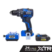 Kobalt XTR 24-Volt 1/2-In Keyless Brushless Cordless Drill With Battery, Case
