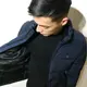 美國百分百【全新真品】Calvin Klein CK 男款 保暖 羽絨 外套 夾克 立領 深藍色 S號 J705