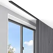 Ceiling Mounted Self Adhesive Curtain Track Set 5 6 18 24 36 42 45 ft Thin Design Straight Curtain Rod System for Bedroom/Living Room