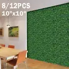 10X10inch Square Artificial Plant Screen Hedge Grass Wall Privacy Fence Panels