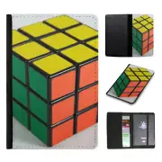 PASSPORT ITINERARY ORGANIZER|COOL RETRO PUZZLE RUBIX CUBE #2