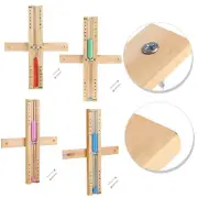 For Sauna 15 Minute Hourglass Sand Timer Wooden Clock with Clear Glass