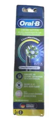 Oral-B Cross Action Clean Maximiser Toothbrush Heads - Black Edition - 3 in1Pack