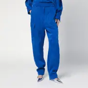 [Ferragamo] Electric blue cargo trousers 38 IT Blue