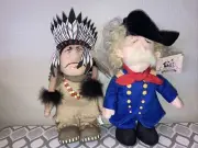 Vintage Gibco Custer's Last Stand Plush Colonel Custer Sitting Bull Indian 2002