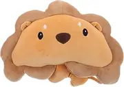 Beatifufu Seat Cushion Kawaii Pillow Stuffed Lion Pillow Plush Lion Cushion Comfortable Neck Support