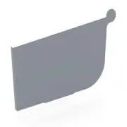 VIC NEW Stratco Quad Gutter 125 Stop End Armour Grey