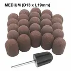 Berkeley SB504-F 25 Pedicure Sanding Caps with 1 Rubber Mandrel | Fine