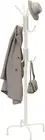 Simplehouseware Standing Coat and Hat Hanger Organizer Rack, 12 Hooks, White