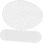 MUELODSIC DIY Circular Cross Stitch Grid Panel 30pcs Craft Mat 7.7cm Cuttable Mesh Sheet Multi-Purpose Plastic for DIY Friends