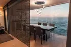Privacy Screen, Room Divider Panel | Modern Hanging Screen wooden partition