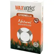 Waxworks Citronella Tea Light Candles Assorted 30 pack