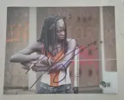 DANAI GURIRA THE WALKING DEAD BLACK PANTHER 8x10 inch SIGNED PHOTO BAS COA