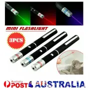 3x Green Purple Red Laser Pointer Pen Visible Light Beam Lazer For office Pet