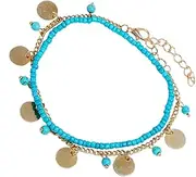 WOFASHPURET Chic Pendant Anklet Chain Anklet Fashion Foot Chain for Summer Decorative Jewelry