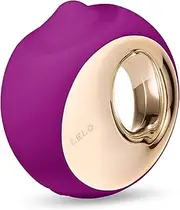 LELO ORA 3 Oral Pleasure Massager, Tongue Licking Toy for Woman Sensual Small Vibrator Personal Stimulator for Oral Sex, Deep Rose