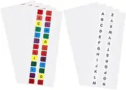 STOBOK 10 Sheets Index Label Convenient Alphabet Tabs Page Markers Tabs Color Tabs Decorative Alphabet Tabs Index Alphabet Tabs Plastic Page Tabs Small Page Tabs Reading Tabs Page Flags