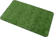 Milisten 1Pc Non Skid Artificial Turf Door Mat Entrance Mat for Home Office School Durable Grass Rug with TPR Backing Stylish Welcome Floor Mat