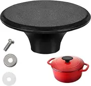 ILOVYO Dutch Oven Knob Compatible with Le Creuset, Lodge and Other Enameled Cast Iron Dutch Oven (1 Pack, Black, Bakelite, 4 Count)