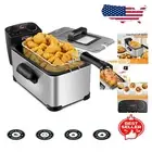 Family-Sized 3.2Qt Deep Fryer: Durable Stainless Steel & Precise Cooking Control