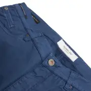 Teleria Zed NWT 5 Pocket Jean Cut Pants Size 38 US In Solid Blue Cotton Blend