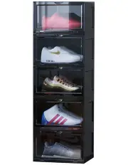 [SOGA] 5 Tier Portable Shoe Organiser in Black