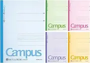 Kokuyo notebook campus notebook A4 color cover five colors pack A ruled Roh -203CAX5