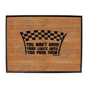 Personal Best RunningWont Know Your Limits - Funny Novelty Doormat Man Cave Floor mat