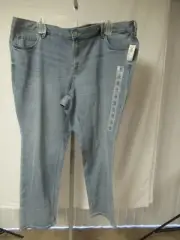 Old Navy Women's Power Slim Straight Medium Wash Sz 24 Plus Jeans NWT