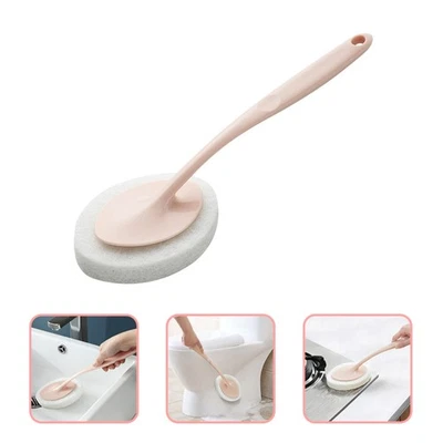 Cleaning Sponge Kitchen Cleaner Brush with Handle Dishwashing Pad