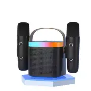 NNEOBA Portable Bluetooth Karaoke Speaker System with Microphones