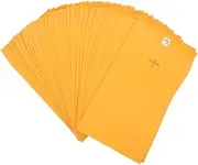 KAILIKETIY 100pcs Kraft Paper Clasp Envelopes Letter Size Document Envelopes for Business Jewelry Cash Mail