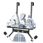 Ironing Board Hanger, Metal Over The Door or Wall Mounted Ironing Board Caddy,