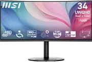 "MSI 34"" UWQHD 1500R Curved Black Monitor"
