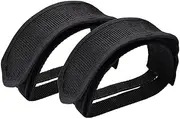 2Pcs Black Beam Strap Pedal Straps Cycling Accessories Kids Bike Foot Pedal Straps Toe Clips Straps Tape for Fixed Gear Bike