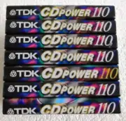 7 Pack TDK CD Power 110 High Energy Performance Blank Audio Cassette Tapes