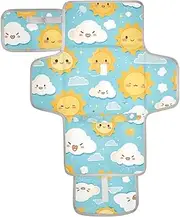 Reusable Changing Table pad with Tissue Pocket Baby Portable Changing pad for Girl & Boy