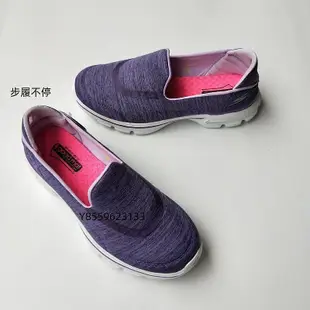 SKECHERS 斯凱奇 GO WALK 3 紫色 輕便 防滑 娃娃鞋 懶人鞋 健走鞋 休閑鞋 運動鞋 女鞋  -步履不停
