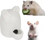 Small Animal Ceramic Water Fountain, Quiet Hedgehog Pet Drinking Dispenser Non-Leakage Anti-Overflow Automatic Waterer Bowl, Stand Vertical Drinking Supplies