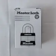 MASTER LOCK 1KA-2043 Keyed Padlock, 3/4 in, Rectangle, Silver