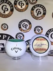 Custom "REGGIE JACKSON" Auto Golf Ball Shot Glass - Hollowed Golf Ball
